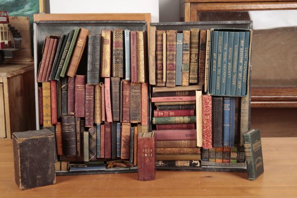 TWO BOXES OF 19TH CENTURY AND LATER MINIATURE BOOKS