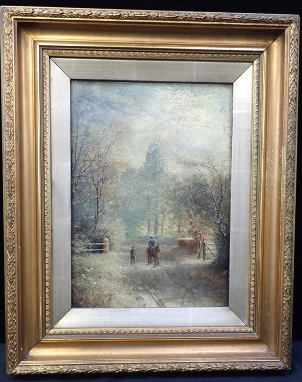 INDISTINCTLY SIGNED, 1890: WINTRY VIEW