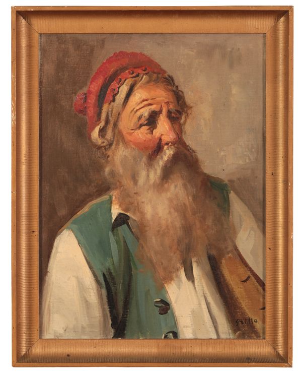 ....GRILLO (19th/20th century) A portrait of an elderly bearded man