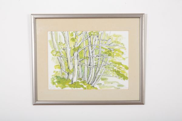 *PENELOPE BURNS (20th Century) A study of trees