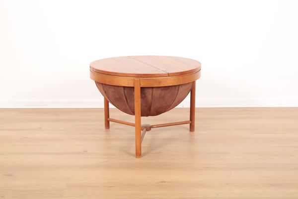 A TEAK SEWING TABLE BY ROLF RASTAD & ADOLF RELLING, FOR RASMUS SOLBERG