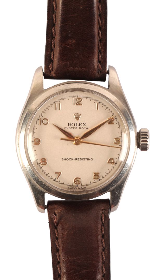 ROLEX OYSTER ROYAL: A GENTLEMAN'S STAINLESS STEEL WRISTWATCH