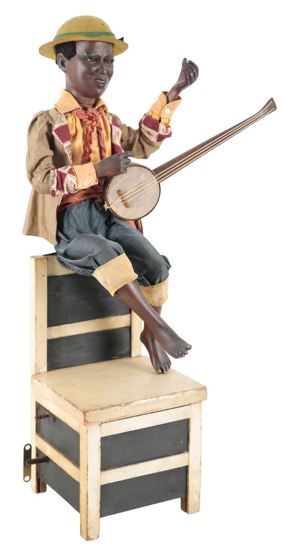 A 19TH CENTURY FRENCH ‘BANJO PLAYER’ AUTOMATON