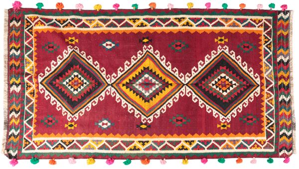 A SOUTH WEST PERSIAN QASHGAI KILIM