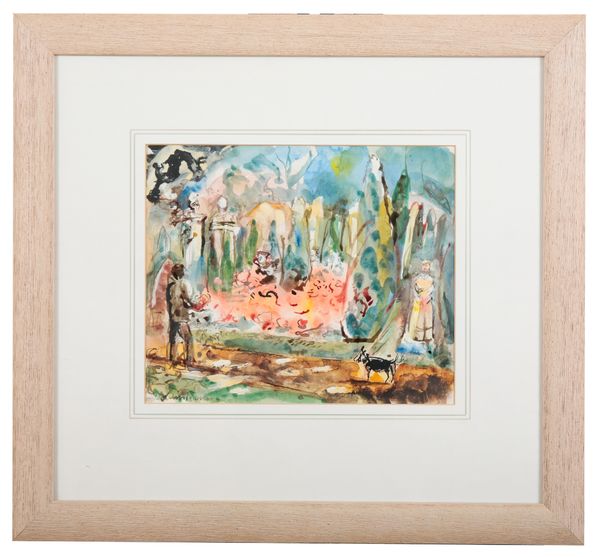 *DAVID RISK KENNARD (B.1953) 'Garsington Manor Garden'