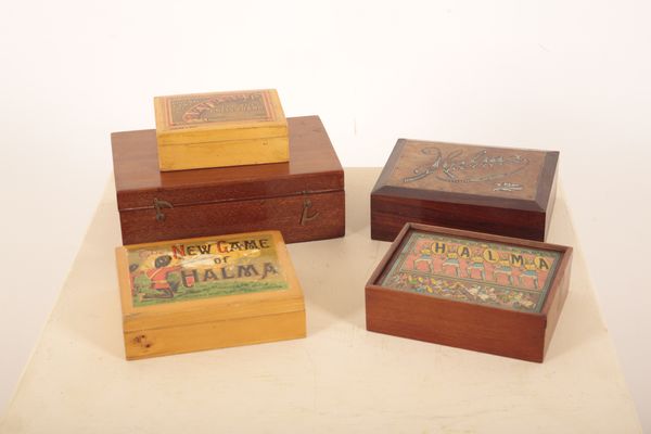 TWO 'JACQUES & SON' HALMA GAMES PIECE SETS