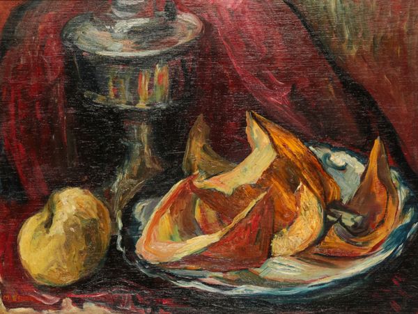 *MAVIS FREER (1927-2016) 'Pumpkin on a Plate'
