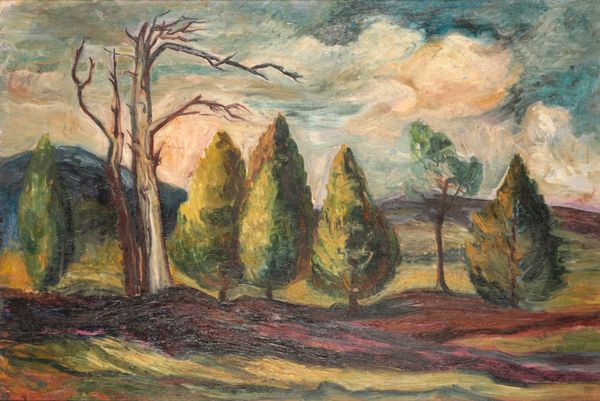 *MAVIS FREER (1927-2016) 'Landscape with Trees'
