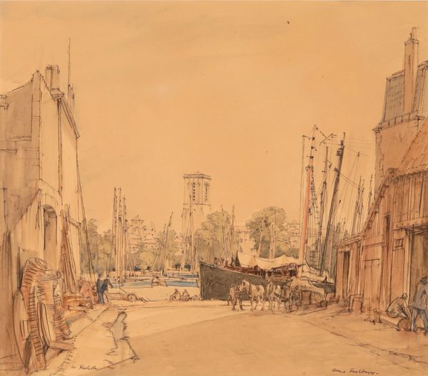 *HENRY GEORGE RUSHBURY (1889-1968) La Rochelle