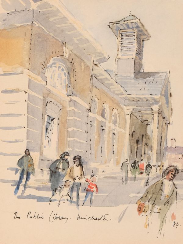 *HUGH CASSON (1910-1999) 'The Public Library, Winchester'