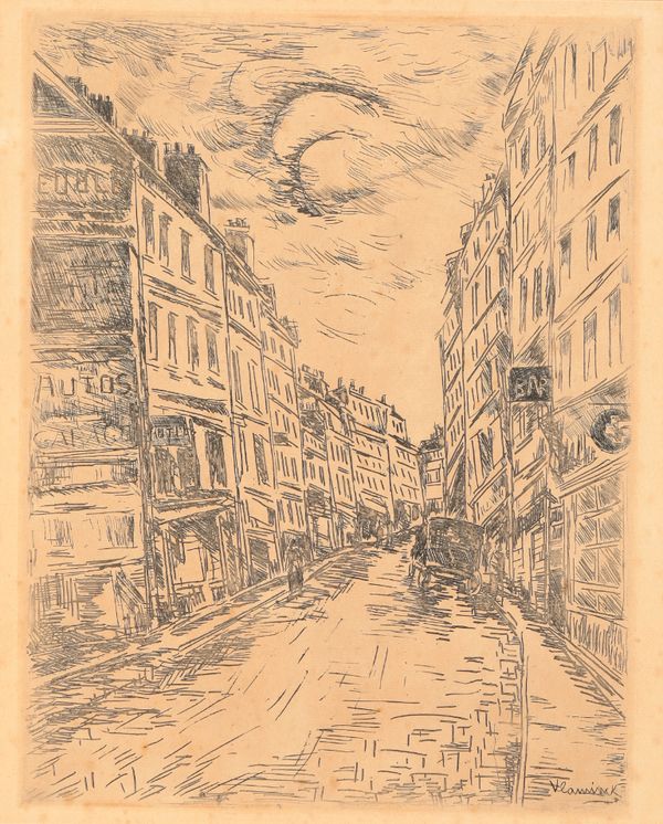 *MAURICE DE VLAMINCK (1876-1958) 'Rue de Paris'