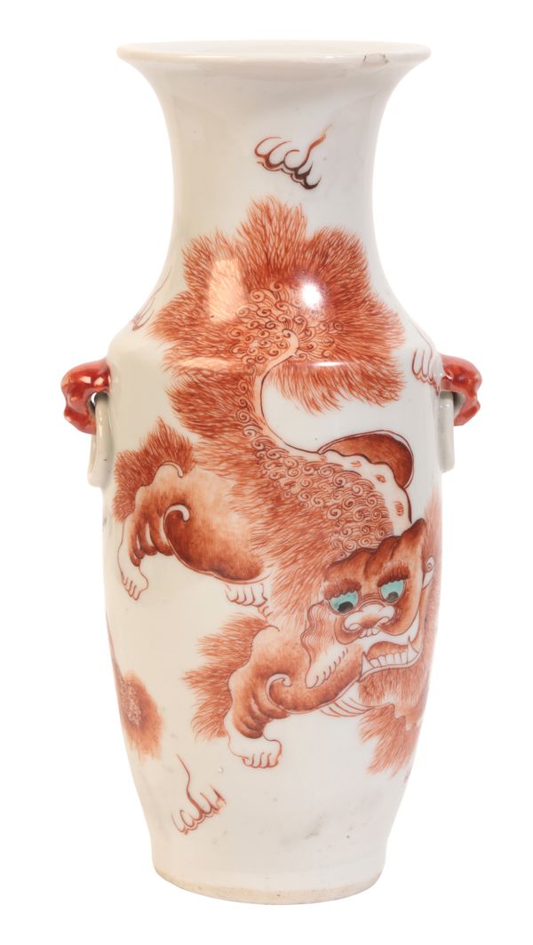 A CHINESE PORCELAIN BALUSTER VASE