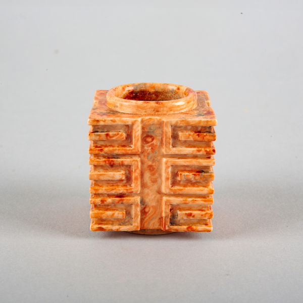 A CHINESE PORCELAIN CONG BRUSH WASHER