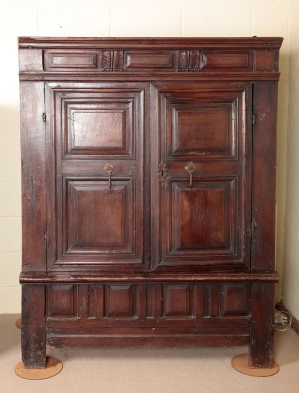 A FRENCH OAK ARMOIRE