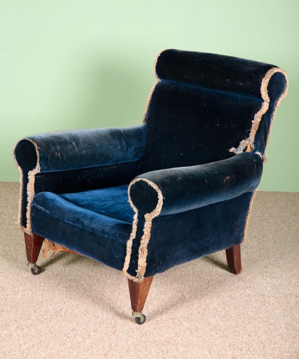 A MAHOGANY ARMCHAIR