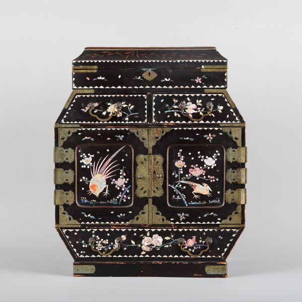 A JAPANESE LACQUER TABLE CABINET
