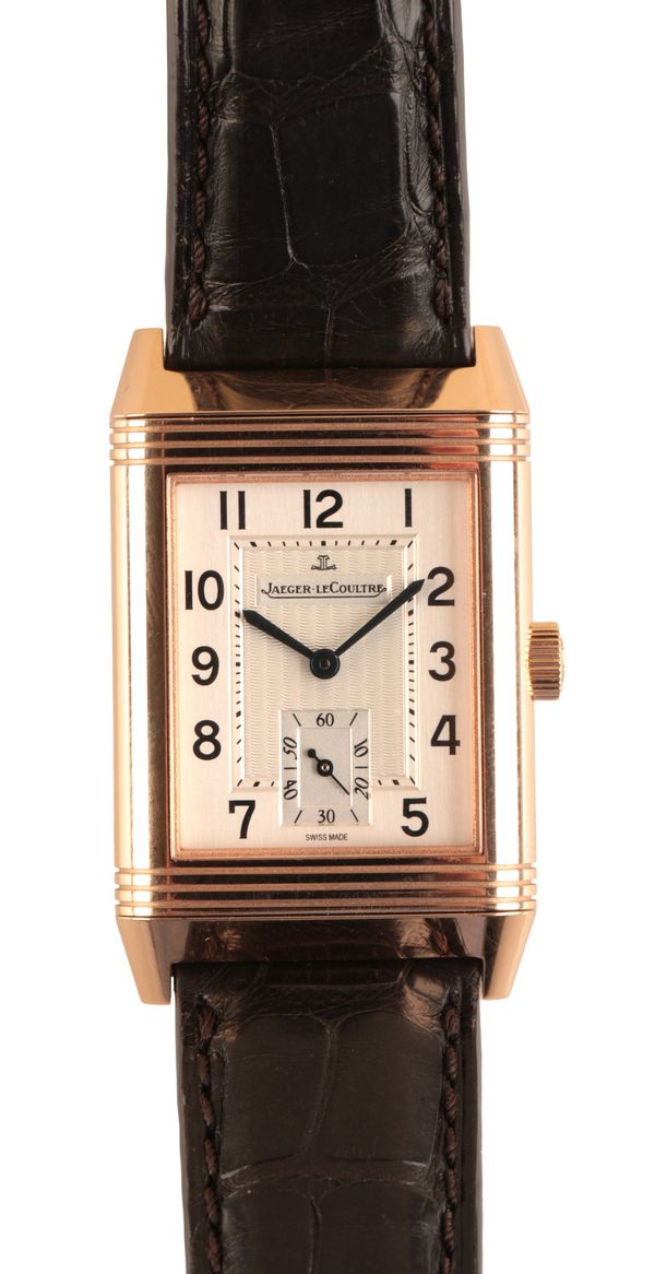 JAEGER-LECOULTRE 'REVERSO': AN 18CT GOLD WRISTWATCH