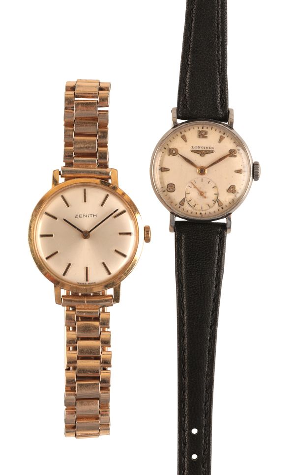 ZENITH: A GOLD-PLATED BRACELET WATCH
