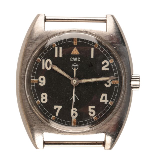 CWC: A MILITARY STAINLESS STEEL WRISTWATCH