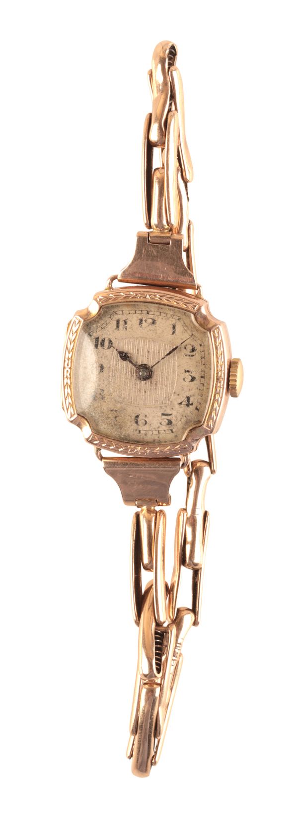 A 9CT GOLD BRACELET WATCH