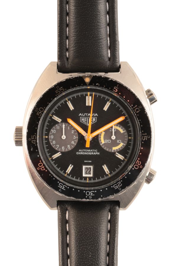 TAG HEUER AUTAVIA: A STAINLESS STEEL WRISTWATCH