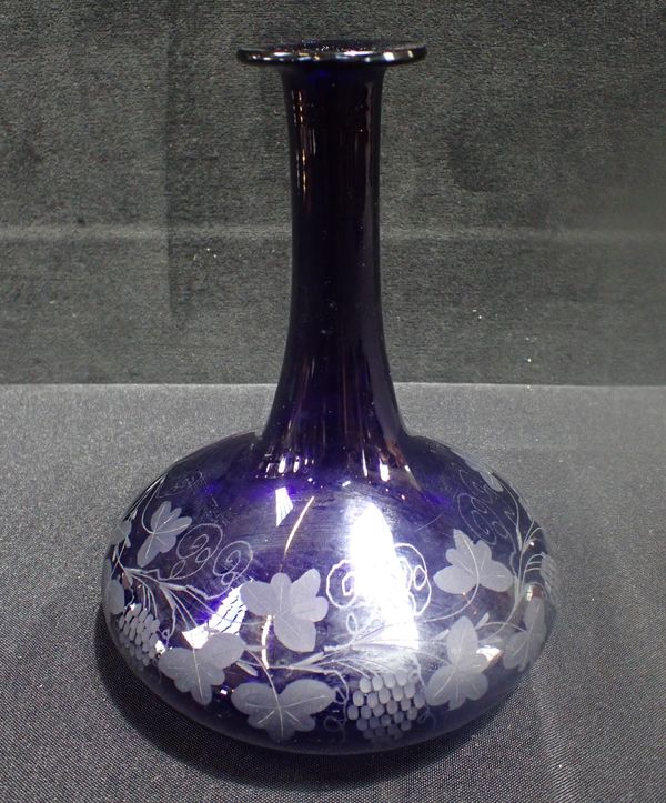 A 'BRISTOL BLUE' BOTTLE