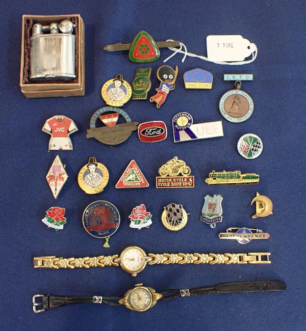 A COLLECTION OF PINS AND BROOCHES