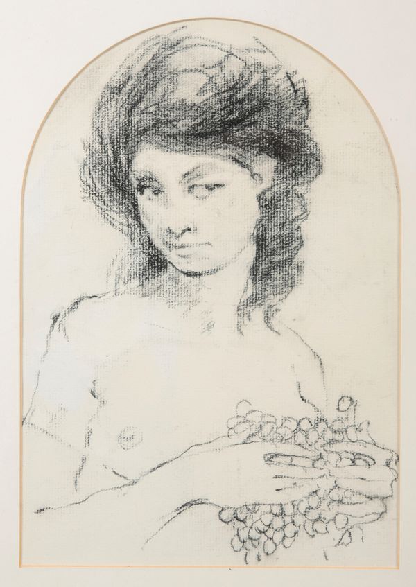 *CHARLES MOZLEY (1915-1991) 'Girl with Grapes'
