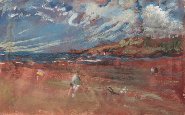 ENGLISH SCHOOL, 20TH CENTURY Beach scene