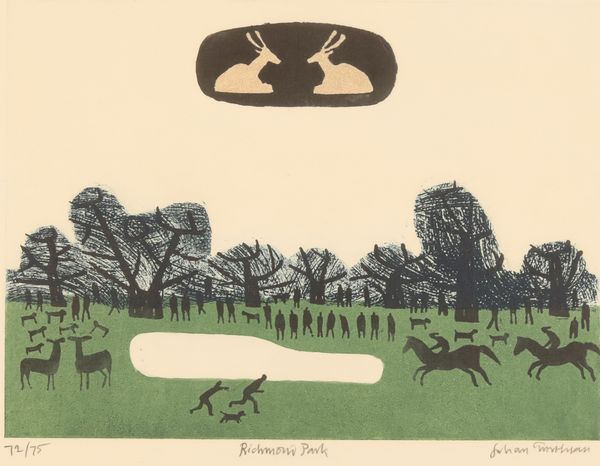 *JULIAN TREVELYAN (1910-1988) 'Richmond Park'