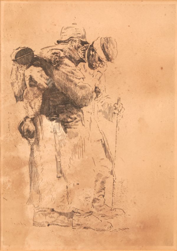 *ERICH WOLFSFELD (1884-1956) 'Wounded Soldiers'