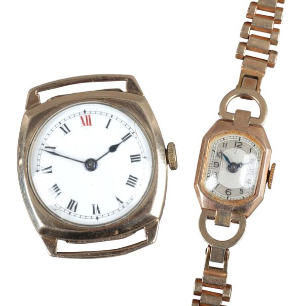 A 9CT GOLD WRISTWATCH