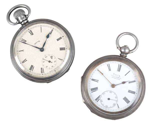 SMITHS: A SILVER OPEN FACE POCKET WATCH