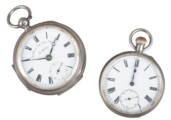H. SAMUEL, MANCHESTER: A SILVER CASED POCKET WATCH