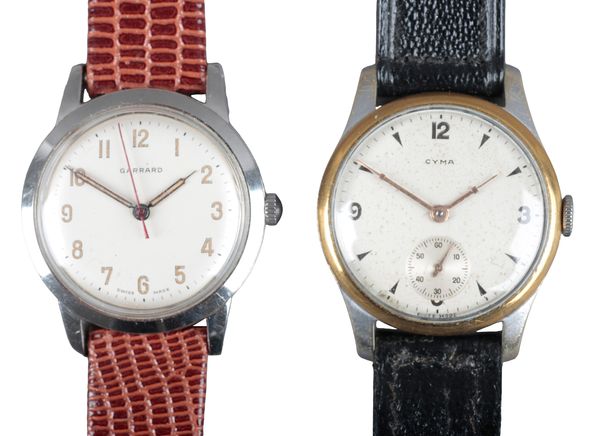 GARRARD: A STAINLESS STEEL WRISTWATCH
