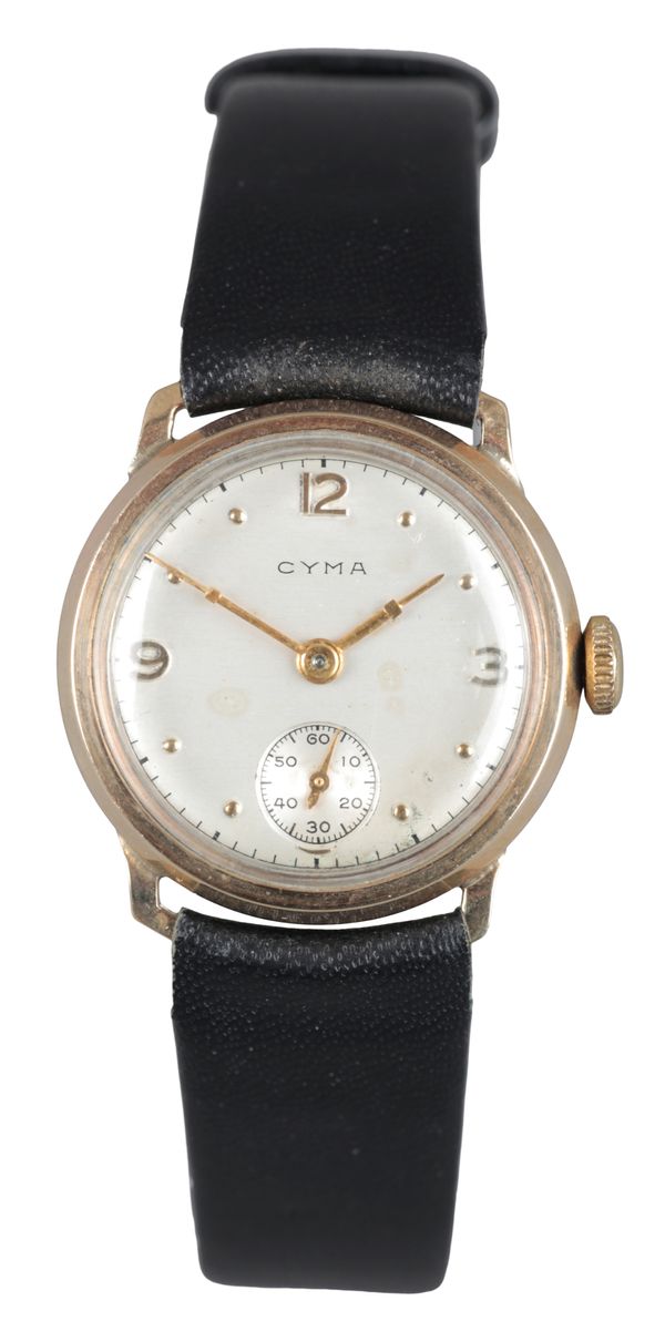 CYMA: A  9CT GOLD WRISTWATCH
