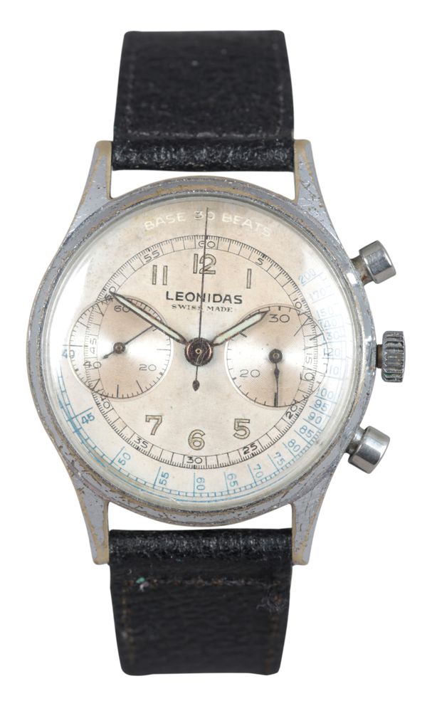 LEONIDAS: A STAINLESS STEEL CHRONOGRAPH WRISTWATCH