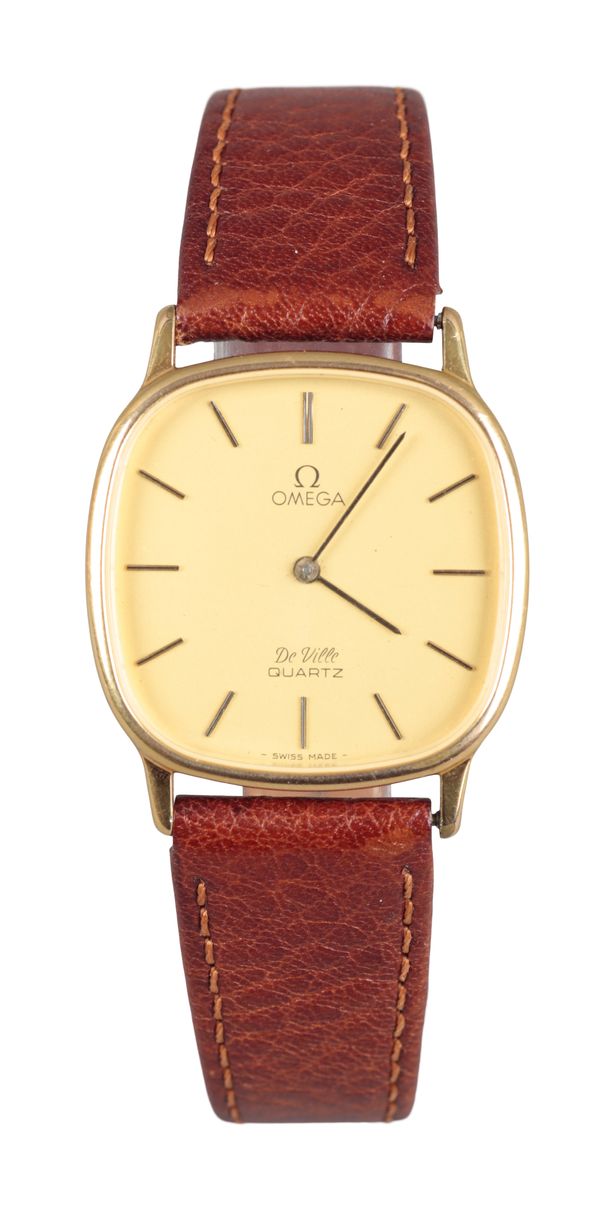 OMEGA DE VILLE: A GOLD PLATED WRISTWATCH