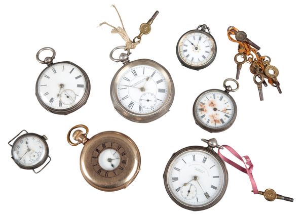 M.H.TILLEY OF DORCHESTER: A SILVER OPEN FACE POCKET WATCH