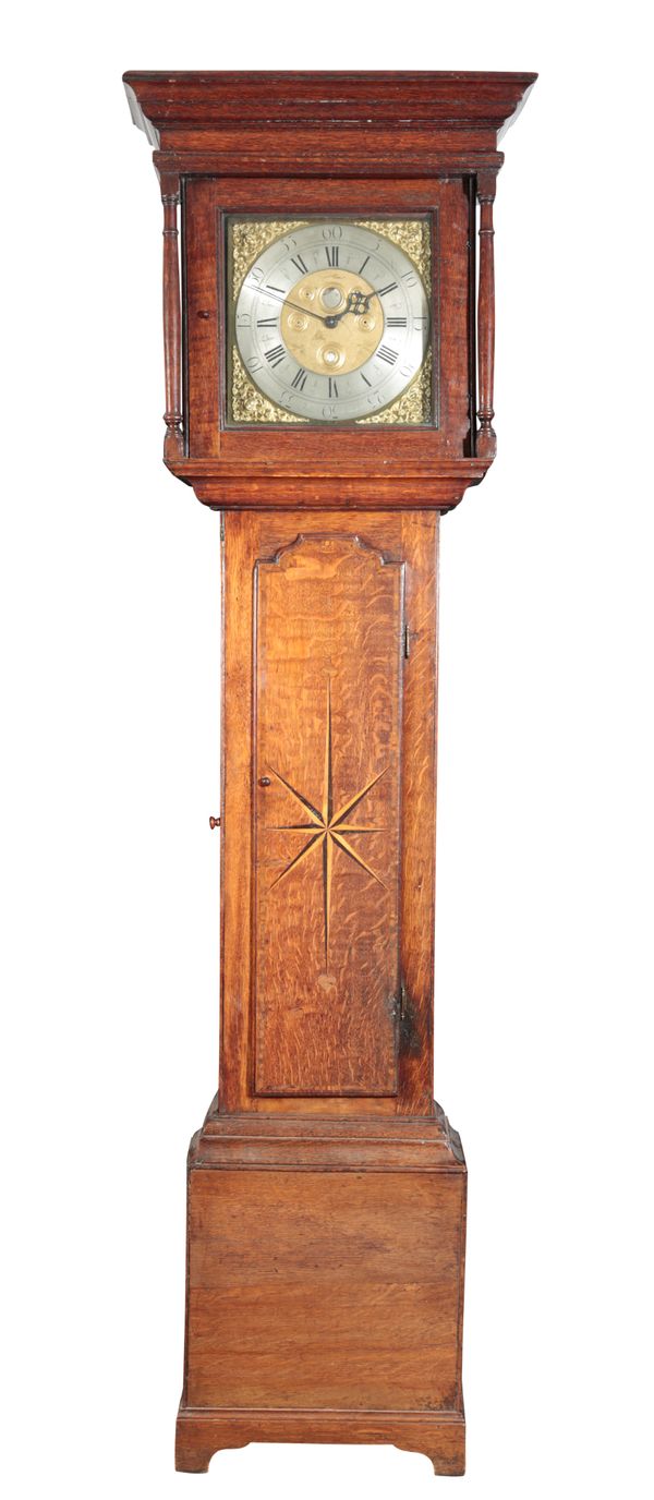 AN OAK LONGCASE CLOCK BY JOHN LAWSON