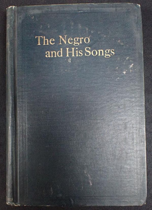 H.W. ODUM AND G.B. JOHNSON: 'THE NEGRO AND HIS SONGS'