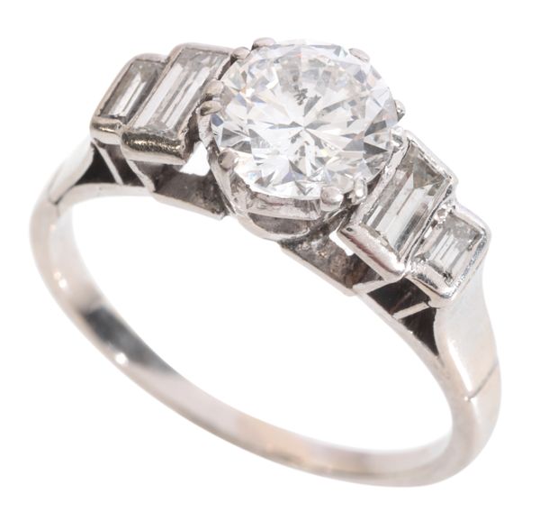 A DIAMOND SOLITAIRE RING