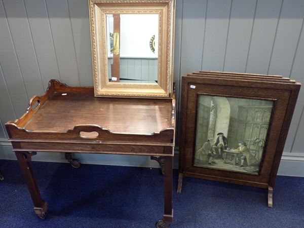 A CHIPPENDALE REVIVAL MAHOGANY 'BUTLERS TRAY'