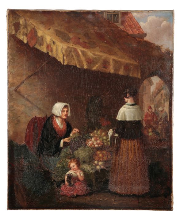 DUTCH SCHOOL, LATE 18TH CENTURY Northern European market scene