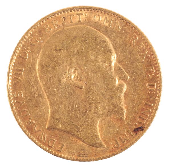 A 1910 EDWARD VII GOLD SOVEREIGN