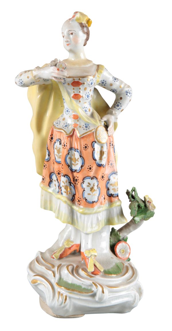 A DERBY PORCELAIN FIGURE 'A SCOTTISH DANCER'