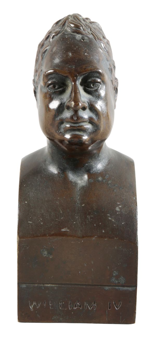 SAMUEL PARKER (BRITISH, 19TH CENTURY) A bronze bust of William IV