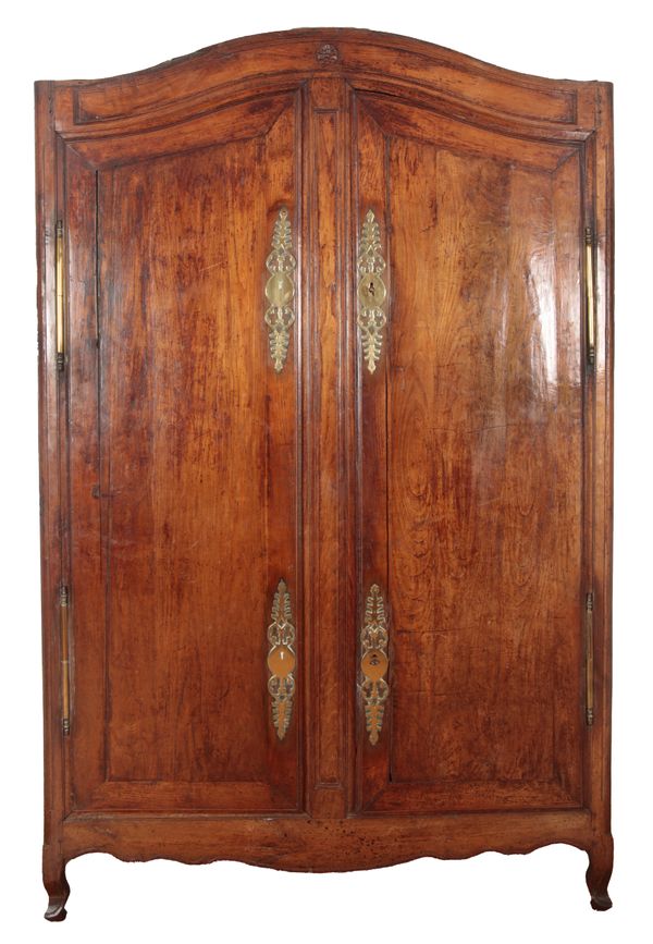 A FRENCH FRUITWOOD ARMOIRE