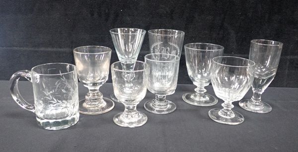 A COLLECTION OF 19th CENTURY DRINKING GLASSES