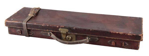 ARMY & NAVY OF LONDON: A SINGLE LEATHER GUN CASE